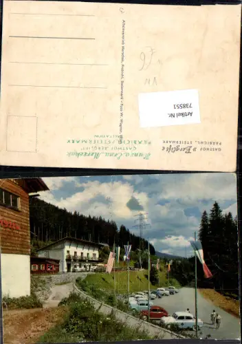 738551 Präbichl Prebichl b. Eisenerz Gasthaus Berglift Oldtimer VW Käfer