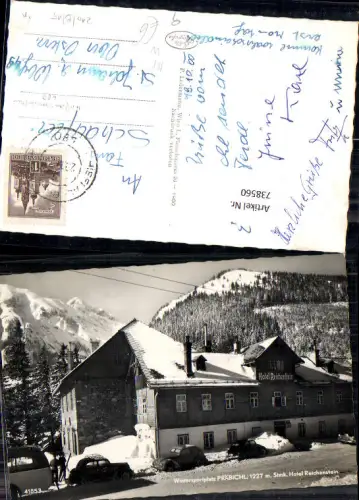 738560 Präbichl Prebichl bei Eisenerz Hotel Reichenstein Oldtimer VW Käfer