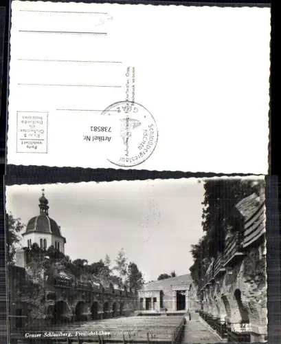 738581 Foto AK Graz Schlossberg Freilichtbühne Theater