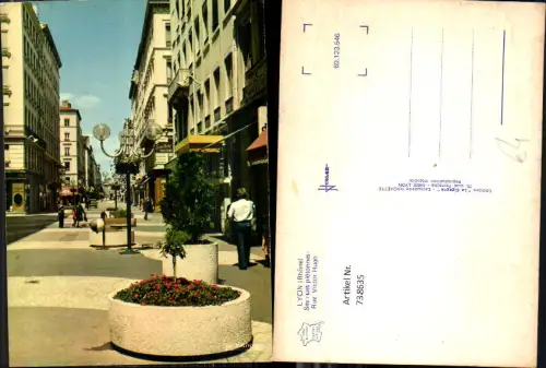 738635 Lyon Ses rues pietonnes Rue Victor Hugo Straßenpartie France