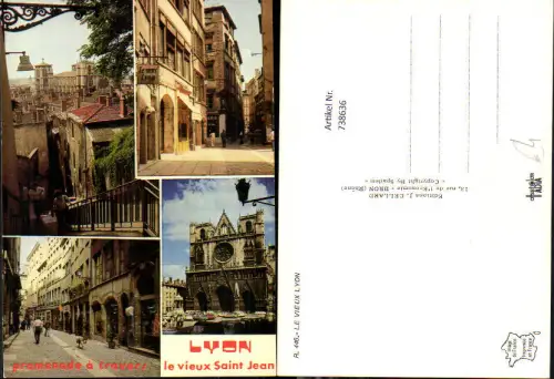 738636 Mehrbild AK Lyon promenade a travers le vieux Saint Jean France