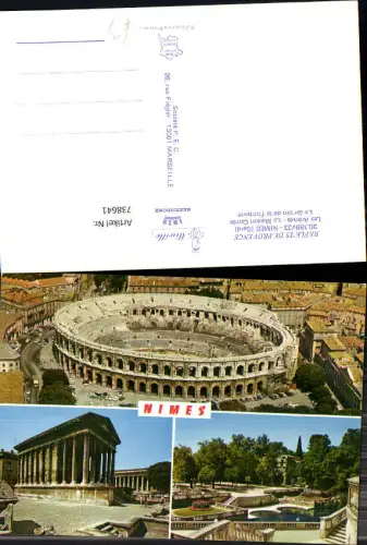 738641 Mehrbild AK Nimes Gard Les Arenes La Maison Carree Le Jardin de la Fontaine Arena France