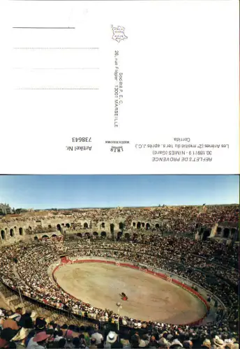 738643 Nimes Gard Les Arenes Corrida Arena Stierkampf Stier Tiere France