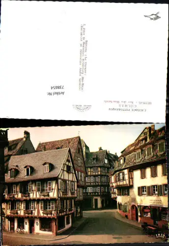 738654 Foto AK Colmar Rue des Marchands Fachwerkhäuser France