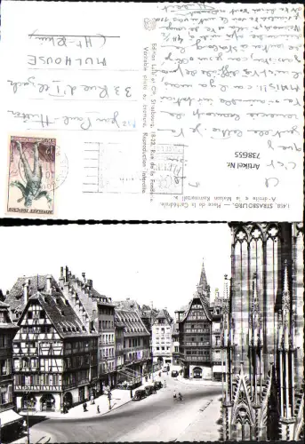 738655 Foto AK Strasbourg Straßburg Place de la Cathedrale La Maison Kammerzell France