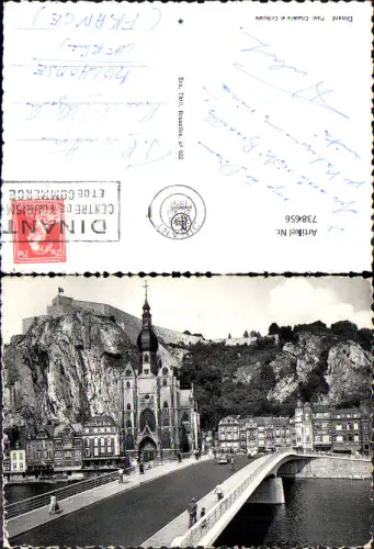 738656 Foto AK Dinant Pont Citadelle et Collegiale Brücke France