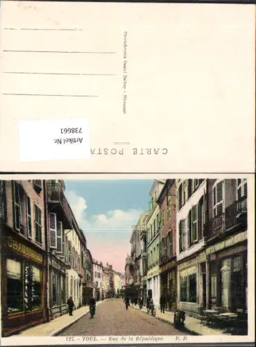 738661 Toul Rue de la Republique Straßenpartie France