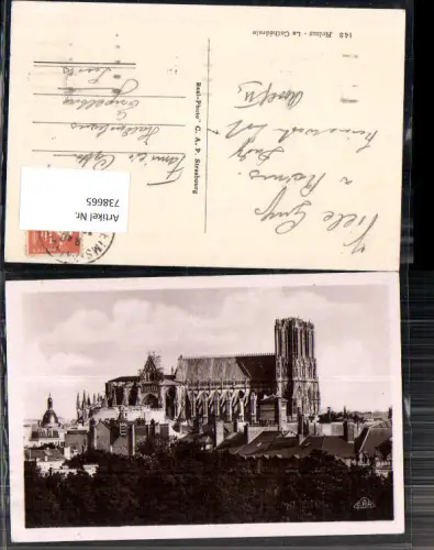 738665 Foto AK Reims La Cathedrale Kathedrale France