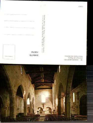 738756 Aigues-Mortes Interieur de l Eglise Notre-Dame des Sablons Kirche Inneres France