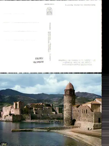 738783 Collioure Pyrenees-Orientales Joyau de la Cote Vermeille L Eglise et le chateau des Templiers France