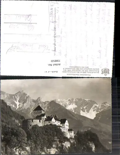 738850 Fürstentum Liechtenstein Vaduz Burg Schloss
