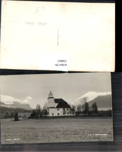 738863 Norway Bardu Kirkan Vintage Postcard Setermoen Fylke Troms