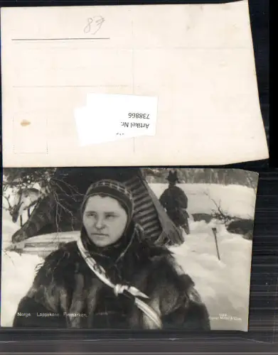 738866 Norway Norge Lappekone Finmarken Typen Tracht