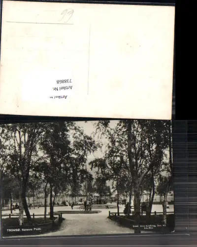 738868 Norway Tromso Troms Nansens Plads Partie vintage Postcard