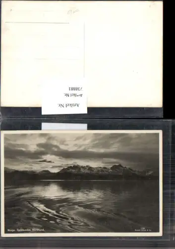 738881 Norway Norge Tjeldsundel Nordland Meer Wasser vintage Postcard