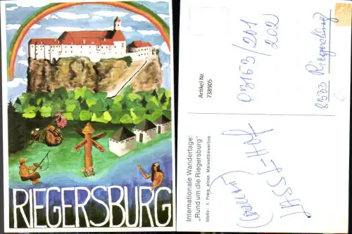 738905 Künstler AK Riegersburg Burg Preis Malwettbewerb