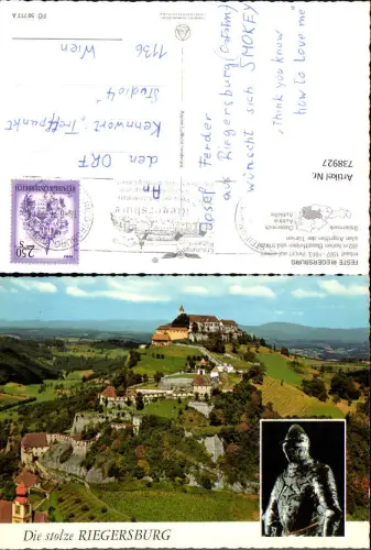 738927 Mehrbild AK Riegersburg Burg Ritter Rüstung
