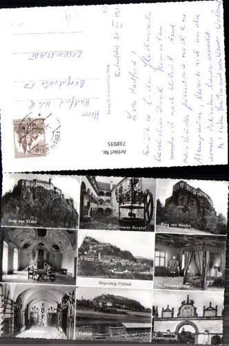 738935 Mehrbild AK Riegersburg Burg Fürstenzimmer Weißer Saal Pyramidentor