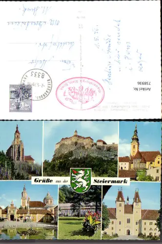 738936 Mehrbild AK Riegersburg Burg Pöllauberg Hartberg Pöllau Stift Vorau