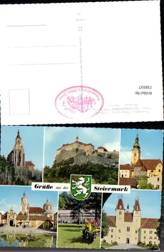 738937 Mehrbild AK Riegersburg Burg Pöllauberg Hartberg Pöllau Stift Vorau