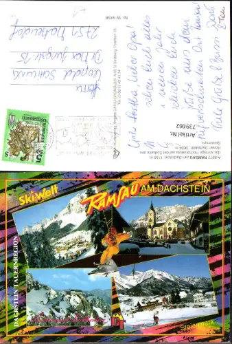 739062 Mehrbild AK Ramsau a. Dachstein b. Schladming Ski-Welt Wintersport Südwand Seilbahn