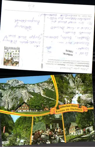 739076 Mehrbild AK Ramsau a. Dachstein b. Schladming Silberkar-Hütte Wandern Wasserfall