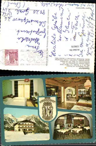 739078 Mehrbild AK Ramsau a. Dachstein b. Schladming Ennstalerhof Speisesaal Zimmer
