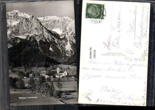 739154 Foto AK Ramsau a. Dachstein b. Schladming Ansicht m. Kirche