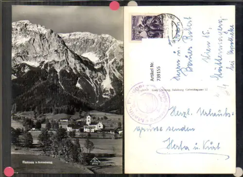 739155 Foto AK Ramsau a. Dachstein b. Schladming Ansicht m. Kirche