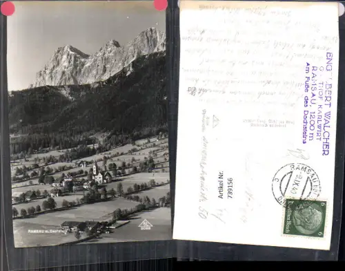 739156 Foto AK Ramsau a. Dachstein b. Schladming Ansicht m. Kirche