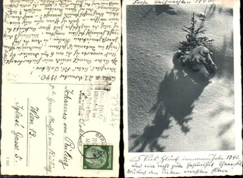 739247 Ansichtskarte Stempel Berlin n. Wien Döbling