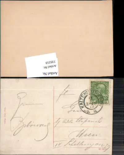 739259 Stempel Kaltenleutgeben nach Wien