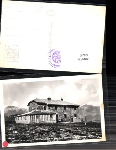 739262 Spital am Semmering Alois Güntherhaus Stuhleck Steinhaus