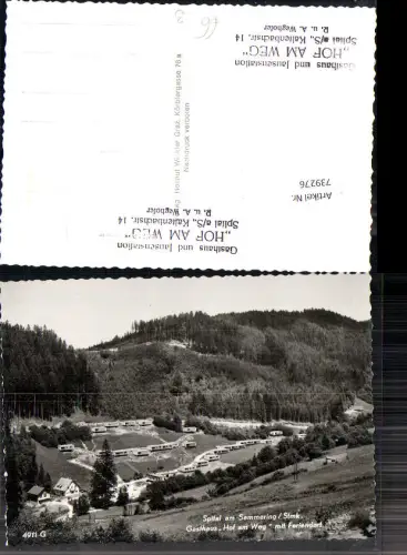 739276 Spital am Semmering Gasthaus Hof am Weg Steinhaus Kaltenbach