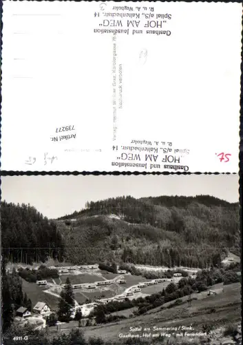 739277 Spital am Semmering Gasthaus Hof am Weg Steinhaus Kaltenbach