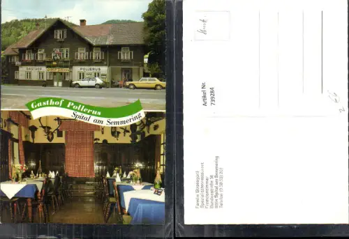 739284 Spital am Semmering Gasthaus Pollerus Oldtimer Auto