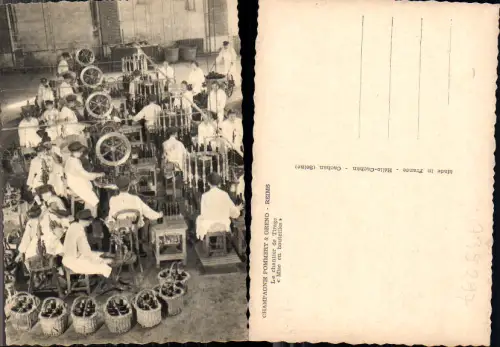 739297 France Champagne Pommery e Greno Reims Reklame Wein Chantier Tirage Abfüllen Champagner