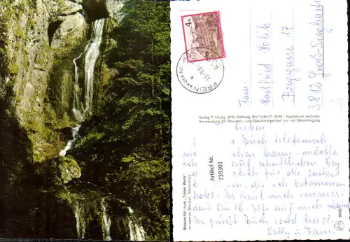 739301 Wasserfall zum Toten Weib Frein a. d. Mürz Mürztal