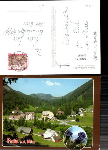 739327 Mehrbild AK Frein a. d. Mürz Ansicht Alpenflora Enzian