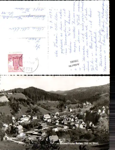 739381 Foto AK Ratten i. d. Steiermark Ansicht