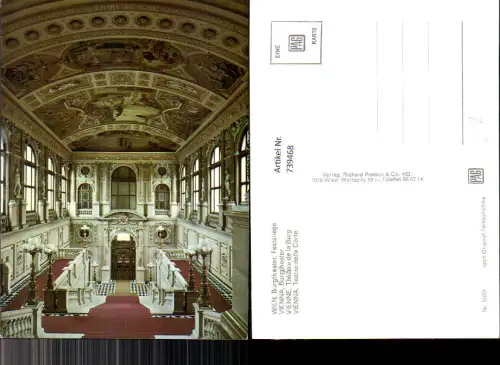 739468 Wien Vienna Burgtheater Feststiege Interieur