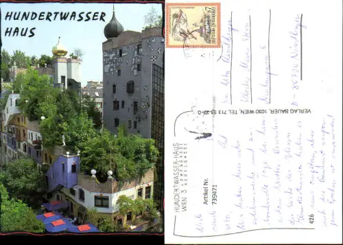 739471 Wien Vienna Hundertwasserhaus Löwengasse Kegelgasse Hundertwasser Künstler