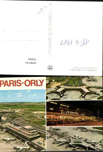739501 Mehrbild AK France Paris Orly Aeroport Les aerogares sud et Ouest Flughafen Flugzeuge