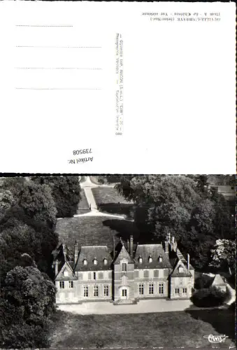 739508 Foto AK Luftbild France Ouville-l Abbaye Seine-Mar. Le Chateau Schloss Vue aerienne