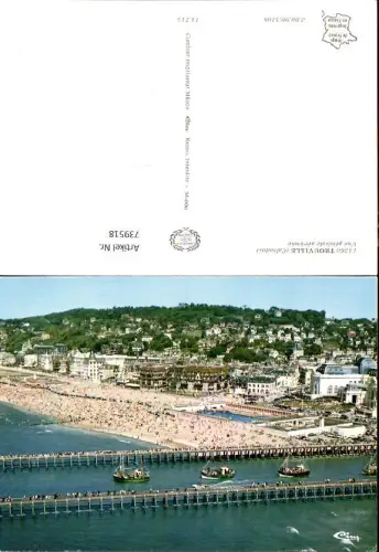 739518 Luftbild France Trouville Calvados Vue generale aerienne Schiffe Fischerboote Strand