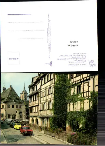 739520 France Colmar Alsace La Rue des Tanneurs Gerberstraße Fachwerkhäuser