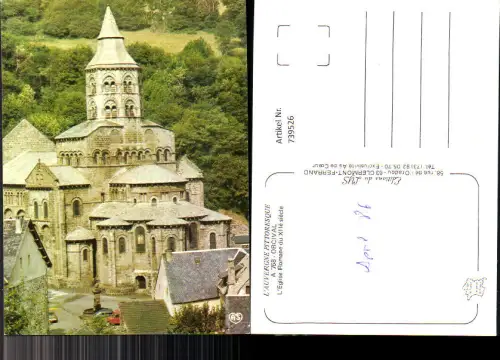 739526 France L Auvergne Pittoresque Orcival L Eglise Romane du XIIe siecle Kirche