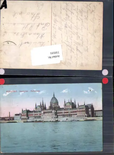 739591 Budapest Parlament gel Rottenmann 1915