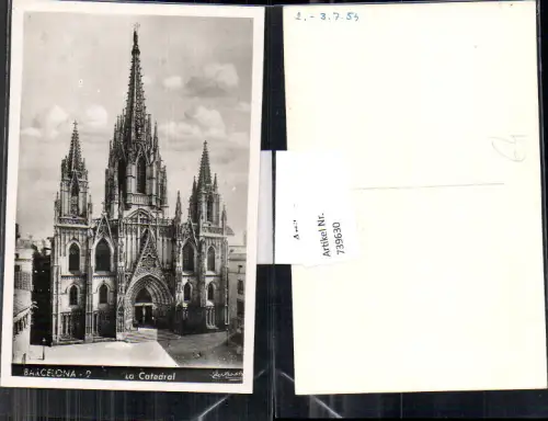 739630 Foto AK Barcelona La Catedral Kathedrale Spain