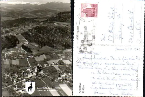 739654 Fliegeraufnahme Gams ob Frauenthal Bad Gams